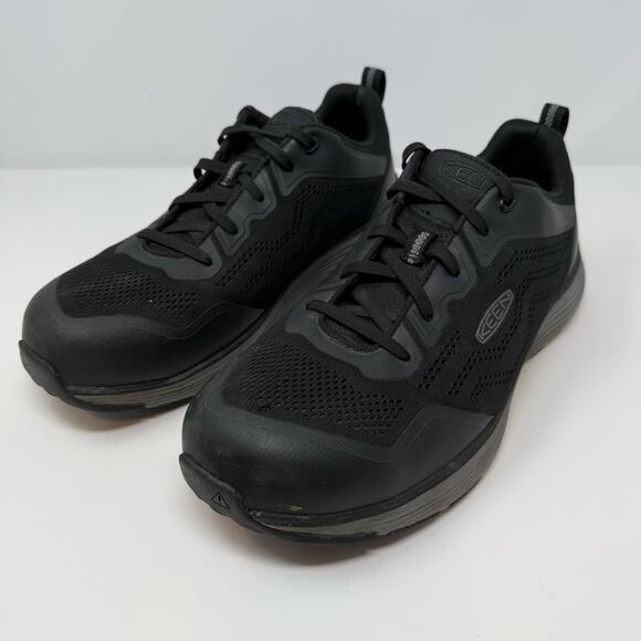 Keen Other - Keen Utility Shoes Men's 12D Black Composite Toe Work Shoes Rugged Comfort